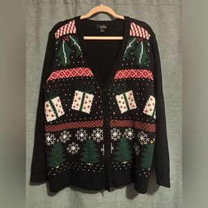 Black Christmas sweater